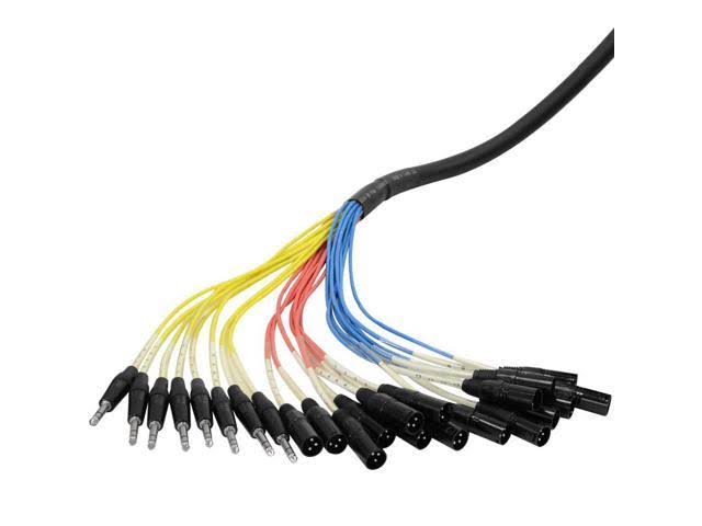 16 Channel 75ft XLR Snake Cable with 1/4 Returns N516688