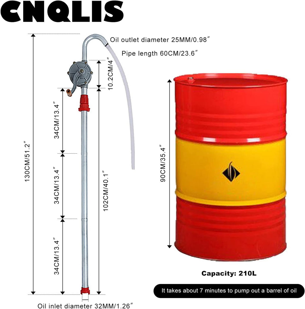 Aluminum Rotary Barrel Pump for Fuel H44843