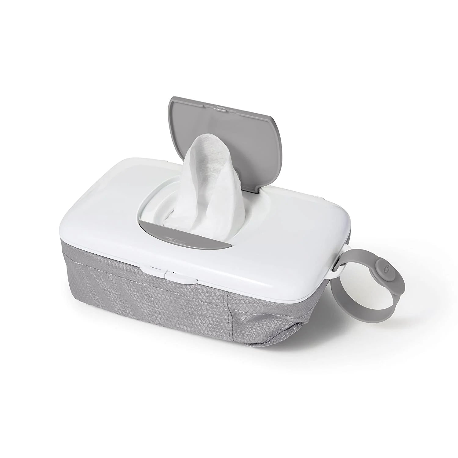 Gray Wipes Dispenser with Diaper Pouch N8299