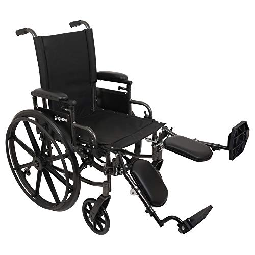 20" x 16" Height Adjustable Wheelchair with Elevating Leg Rest I2467