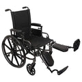 20" x 16" Height Adjustable Wheelchair with Elevating Leg Rest I2467