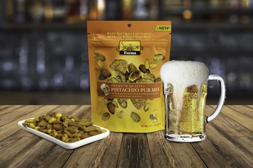 Buffalo Wing Flavored Dry Roasted No Shell Pistachios, 5 Oz Resealable Bag A7765