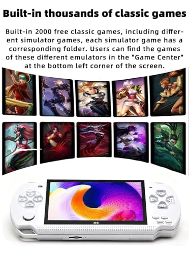 4.3 inch 8GB 2000 Games Handheld Game Console H6864