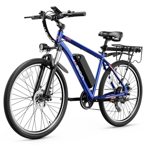 Electric Bike with 500W Motor, 40 Miles Range, 20 MPH, 360Wh Battery, 7-Speed, 26" Tires, Front Fork Suspension V301632