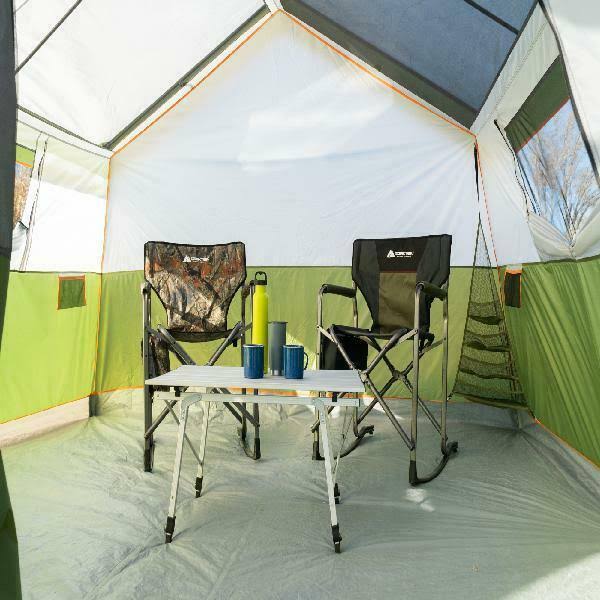 8-Person Family Cabin Camping Tent with Screen Porch and Carry Bag U6160