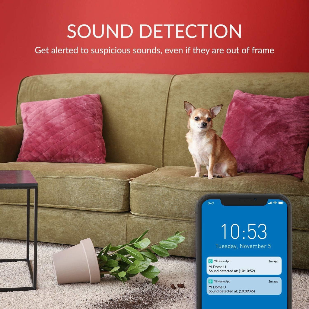 2K WiFi Indoor Security Camera 360-degree with Night Vision, 2-Way Audio, 2pc G60374