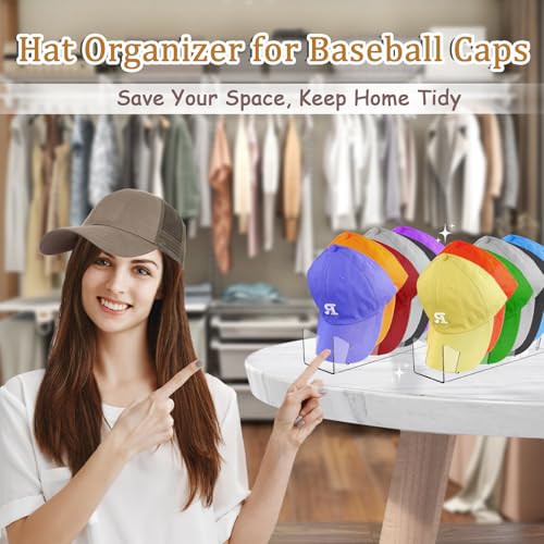 2 Pack Acrylic Hat Organizer for 14 Baseball Caps J494