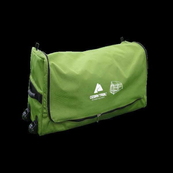8-Person Family Cabin Camping Tent with Screen Porch and Carry Bag U6160