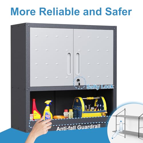 Heavy Duty Steel Wall Cabinet with 2 Doors and Adjustable Shelves N869