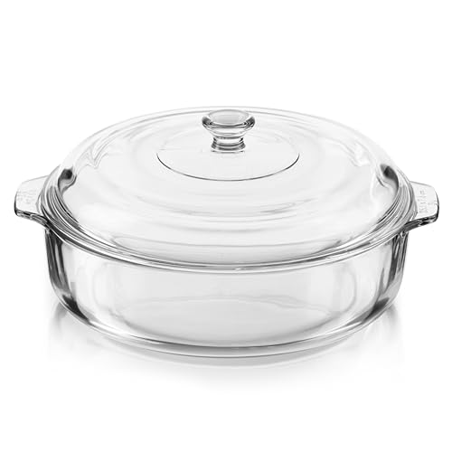 2-quart Glass Casserole Baking Dish with Cover S322
