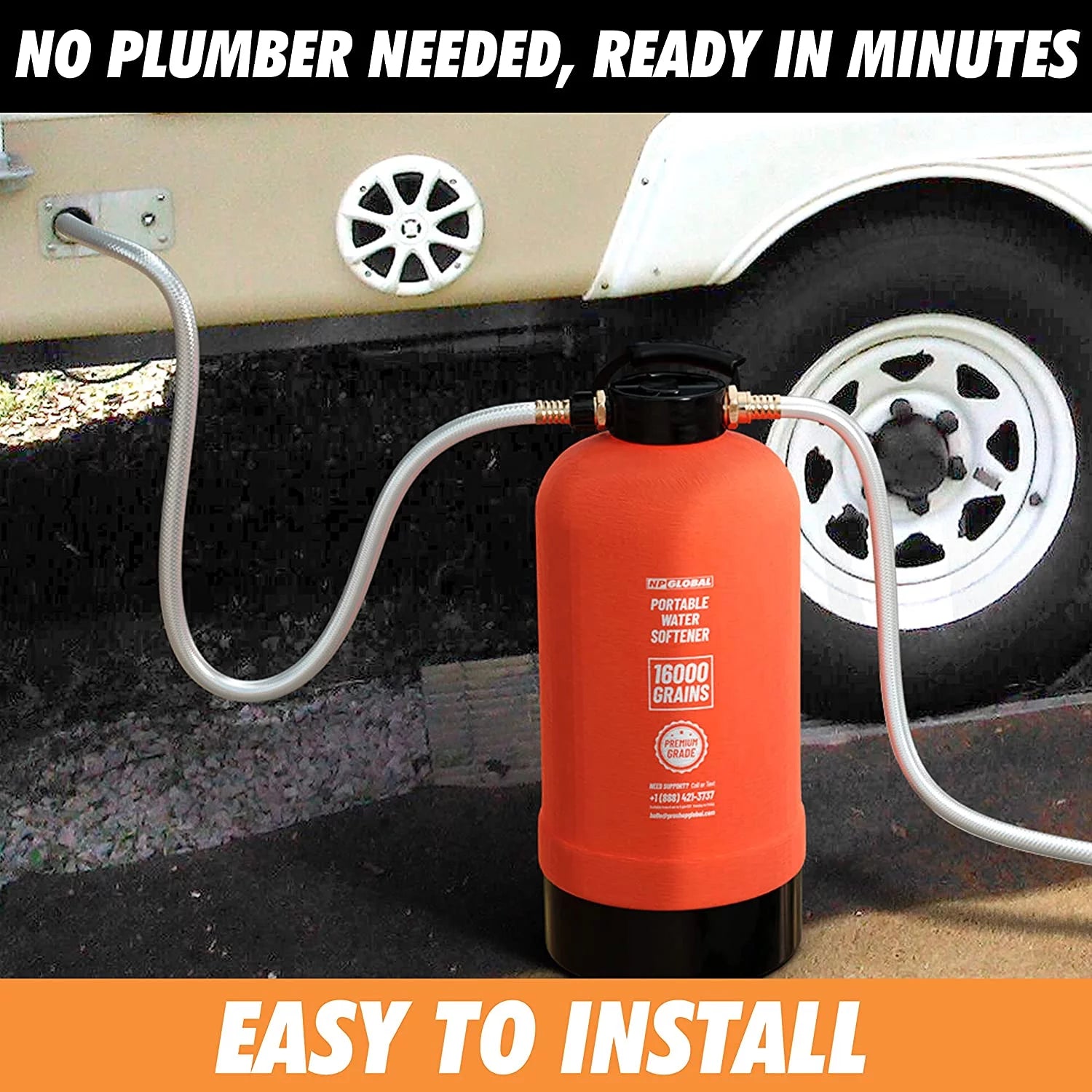 Portable 16,000 Grain RV Water Softener W521964