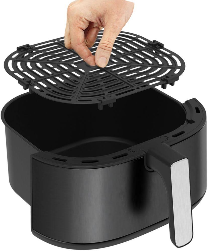 6.3-qt. Touchscreen Air Fryer - Black Stainless Steel Q45759