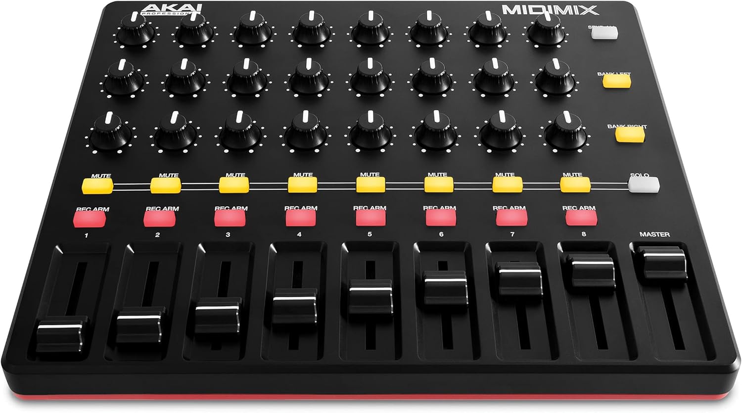 USB MIDI Controller Mixer with Assignable Faders, 24 Knobs, 16 Buttons V375951