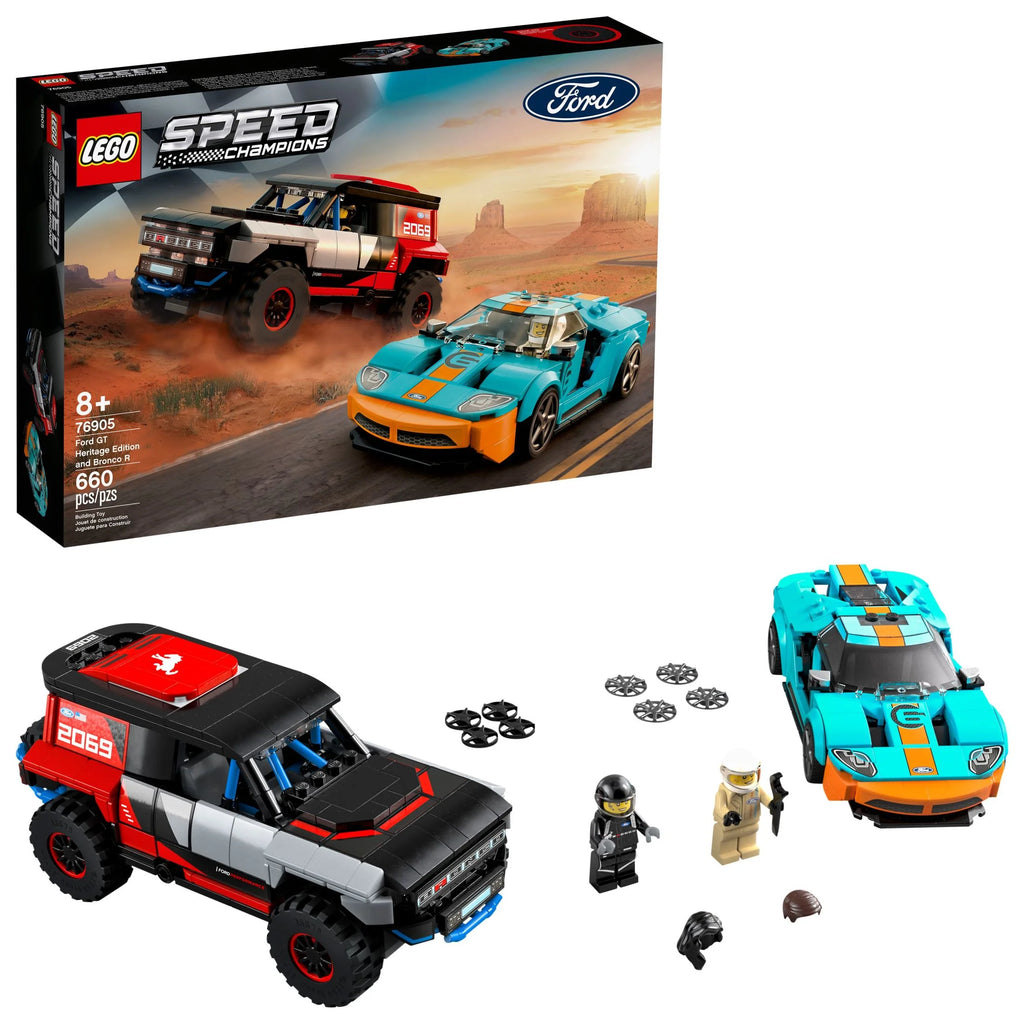 Ford GT Heritage Edition and Bronco R Building Toy (660 Pieces) L765