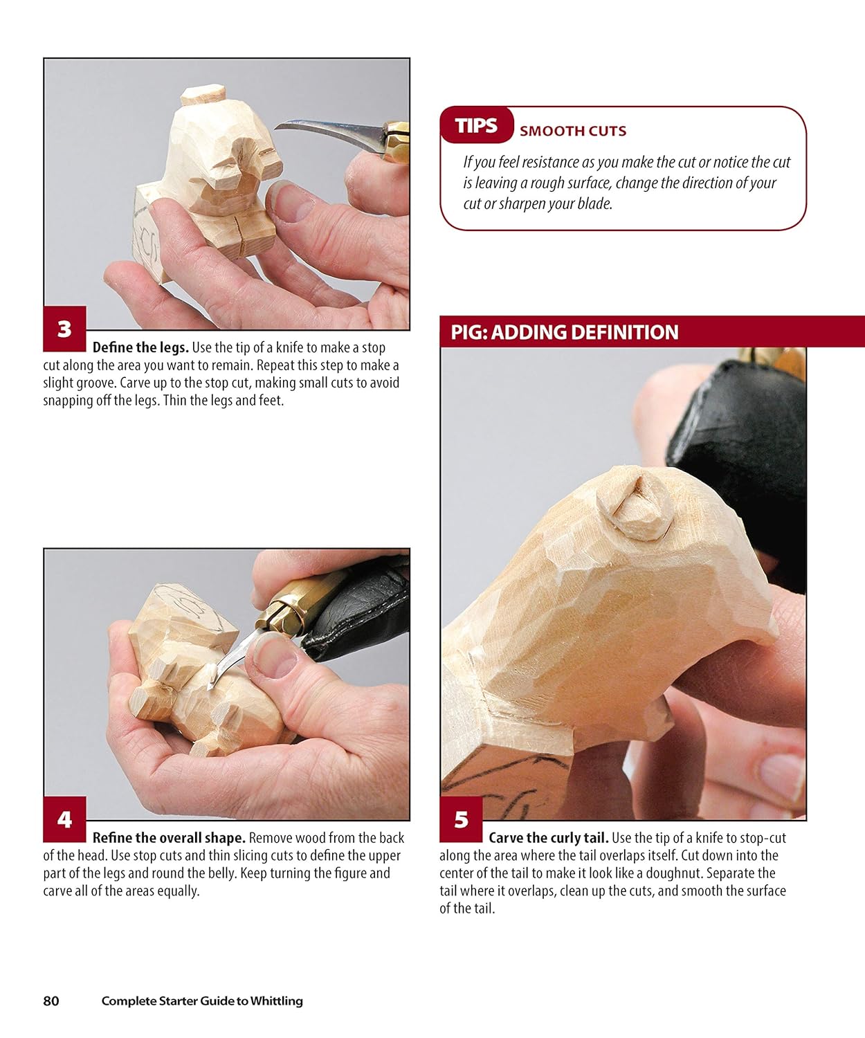 Whittling Guide with Step-by-Step Instructions and Patterns R76909