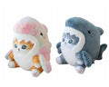 Grey Blue Dazzling Gold Plush Toy Stuffed Animal Doll Pillow Z896058