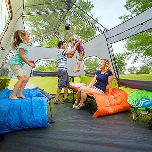 9 Person Instant Cabin Tent 14' x 9' Green T90514
