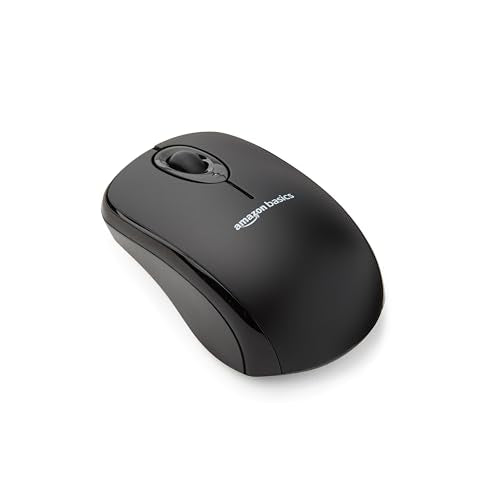 Black Wireless Optical Computer Mouse with USB Nano Receiver E8031