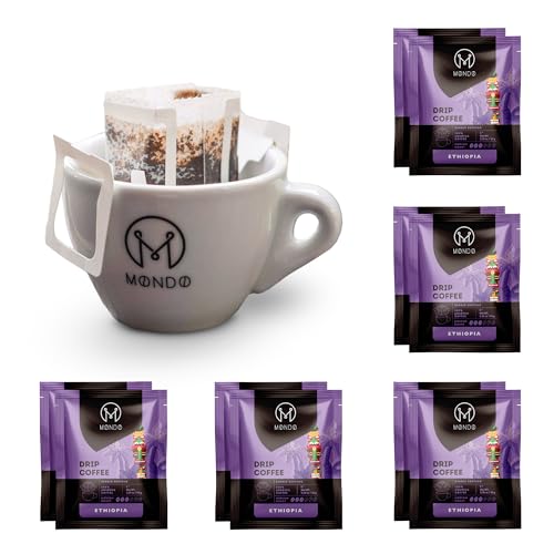 Drip Coffee, 100% Arabica Ground Coffee, Compact, Disposable Coffee Ground Filters, 10-Pack E7901