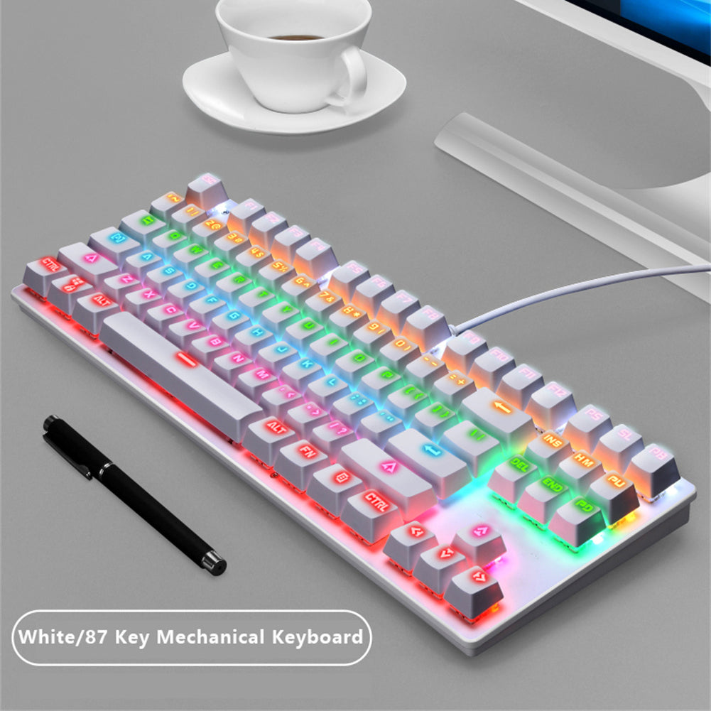 87-Key Gaming Mechanical Keyboard with Backlit LED J951