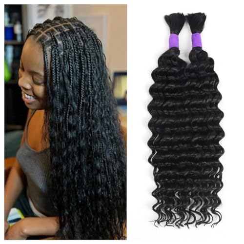 100% Unprocessed Brazilian Virgin Human Hair Extensions 100g (1Pack-2Bundles) Micro Braiding Hair F5896