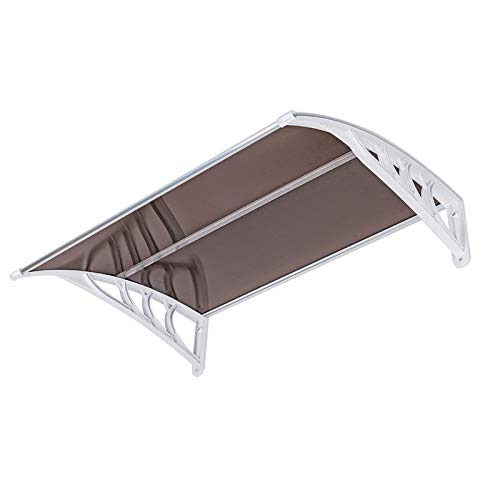 35" x 40" Polycarbonate White & Gray Awning Canopy X523
