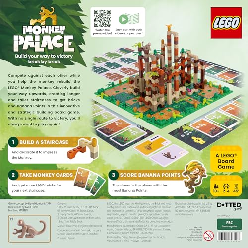 Monkey Palace Lego Board Game, 2-4 Players, Ages 10+ P946