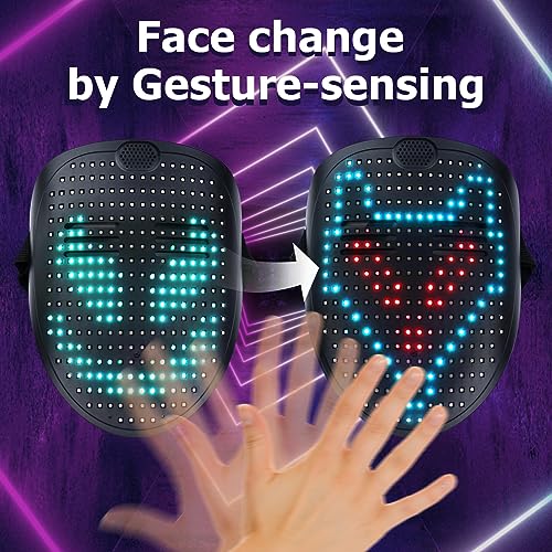 LED Mask with Gesture Sensing V719005
