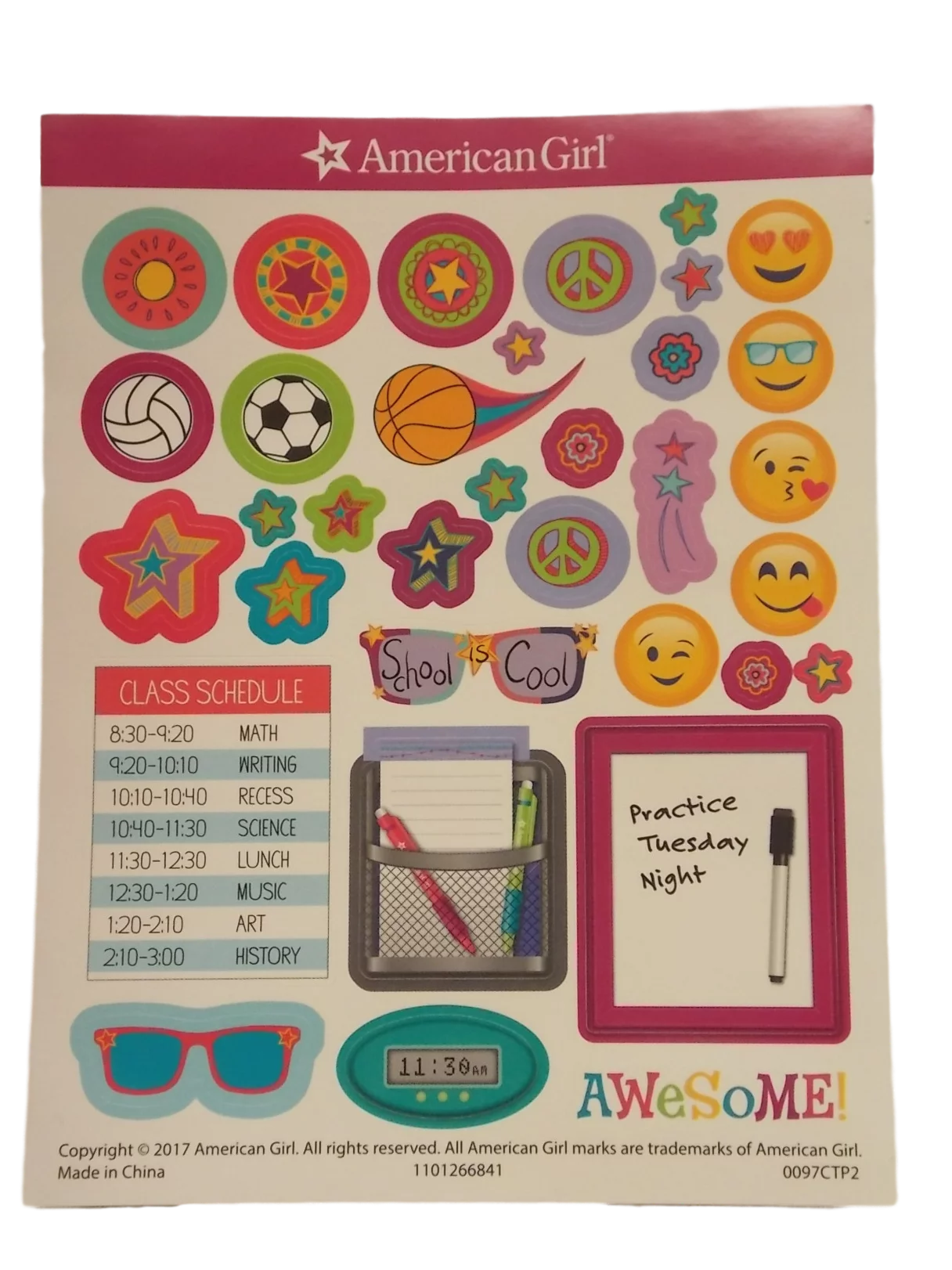 18" Doll School Locker Set F837