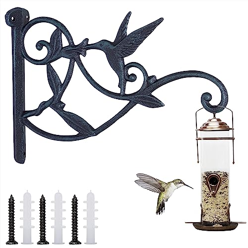 Cast Iron Hanging Plant Bracket, Dark Brown K952