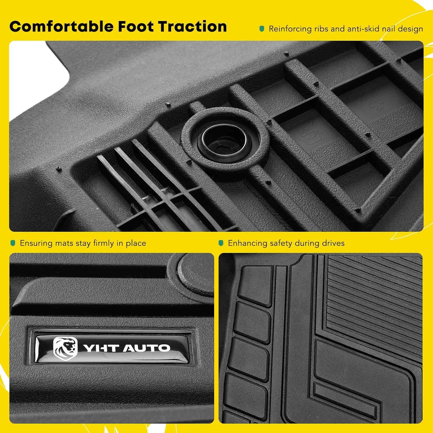 All Weather TPE Car Mats, Set of 3 Y327584
