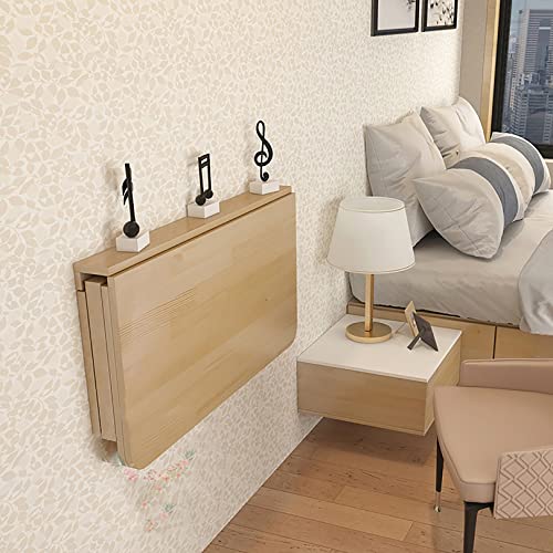 Solid Wood Wall-Mounted Drop-Leaf Table 80 * 40cm T101