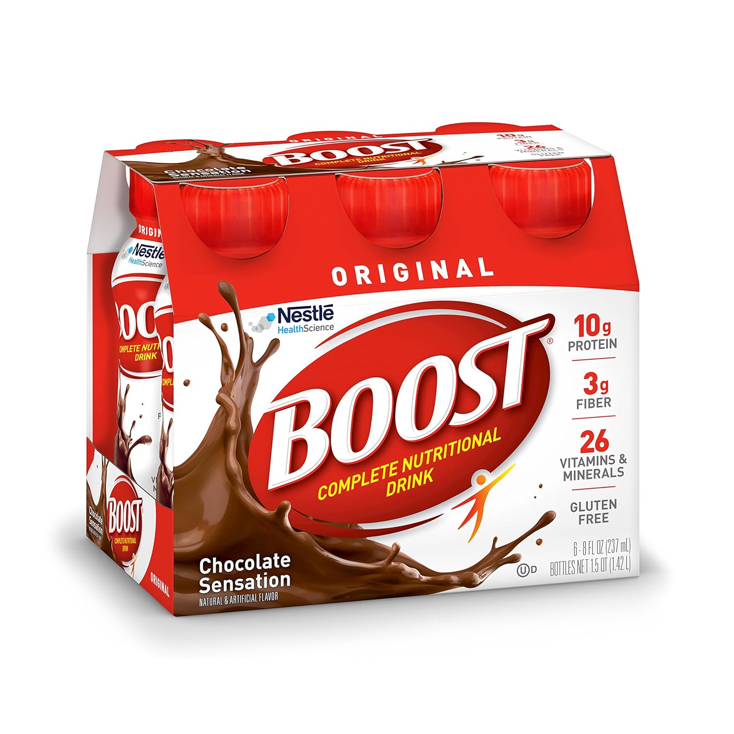 Original Rich Chocolate Nutritional Drink, 12 Count P578
