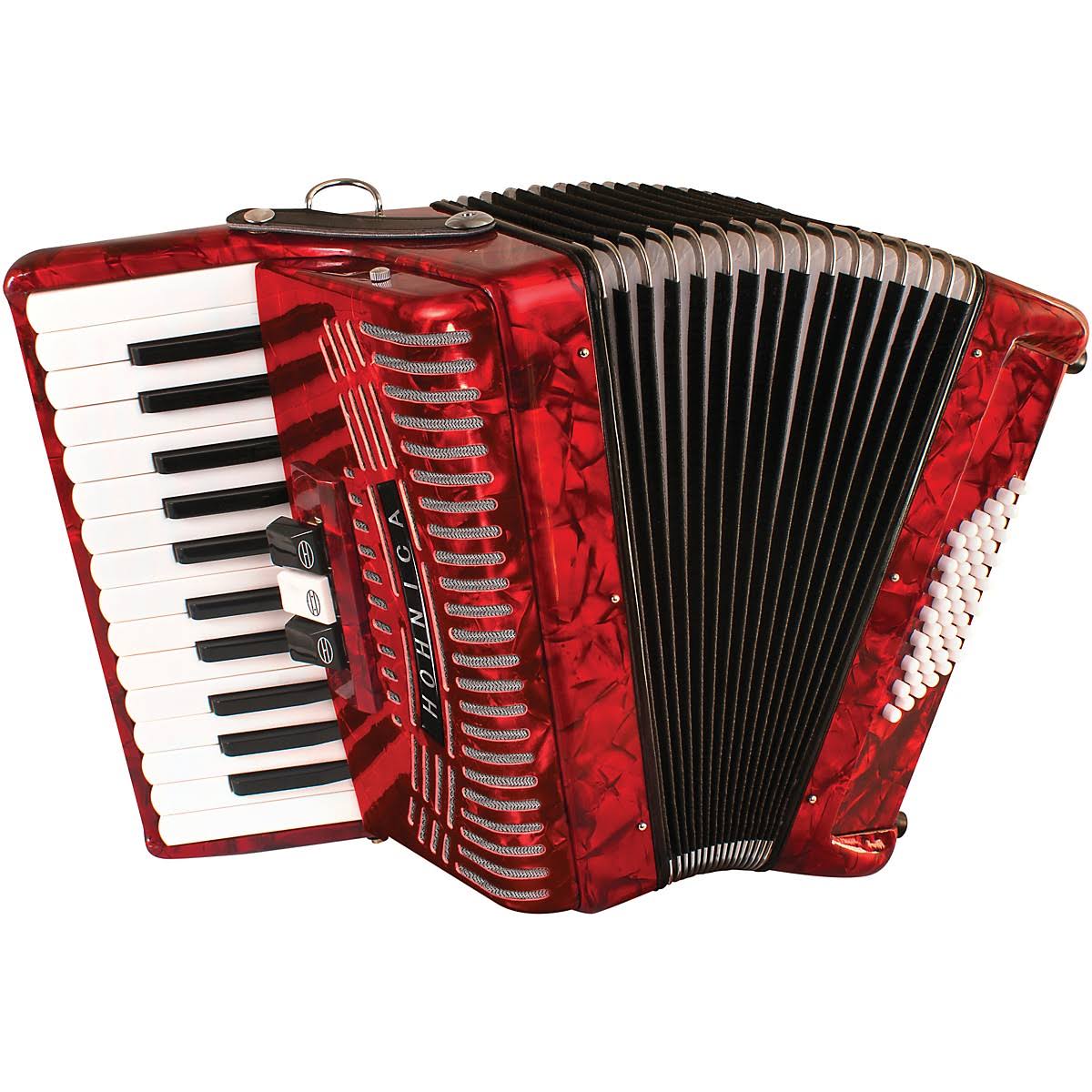 Red 48-BASS Accordion F405181