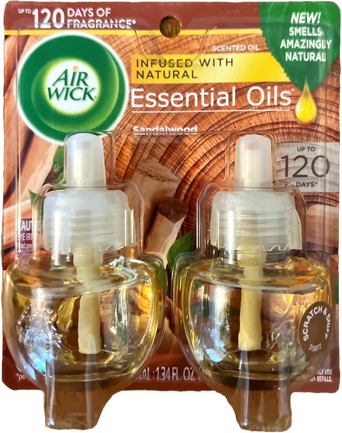 2 ct Sandalwood Scented Oil Refill M8291