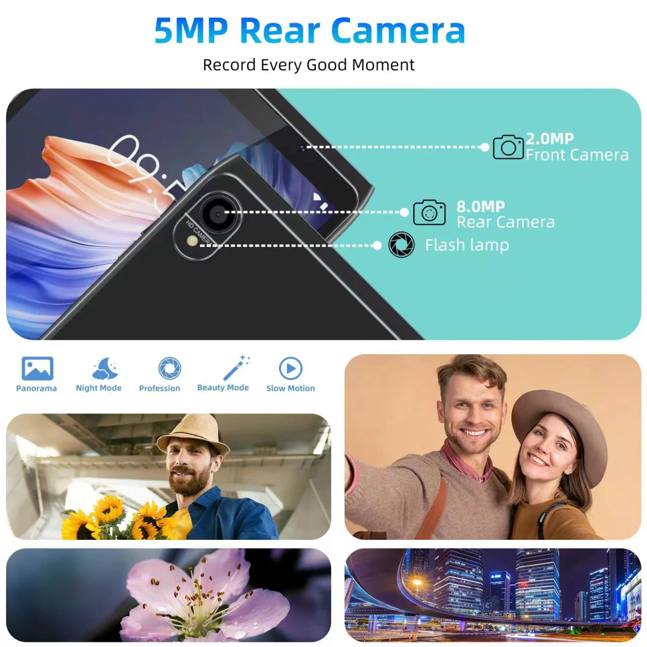 Android Tablet 8 inch 32GB Storage 1280x800 IPS HD Touchscreen N18170