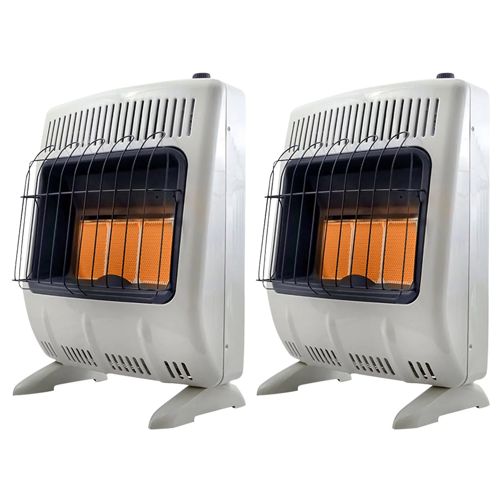 2 Pack 18000 BTU Vent Free Propane Heater A129383