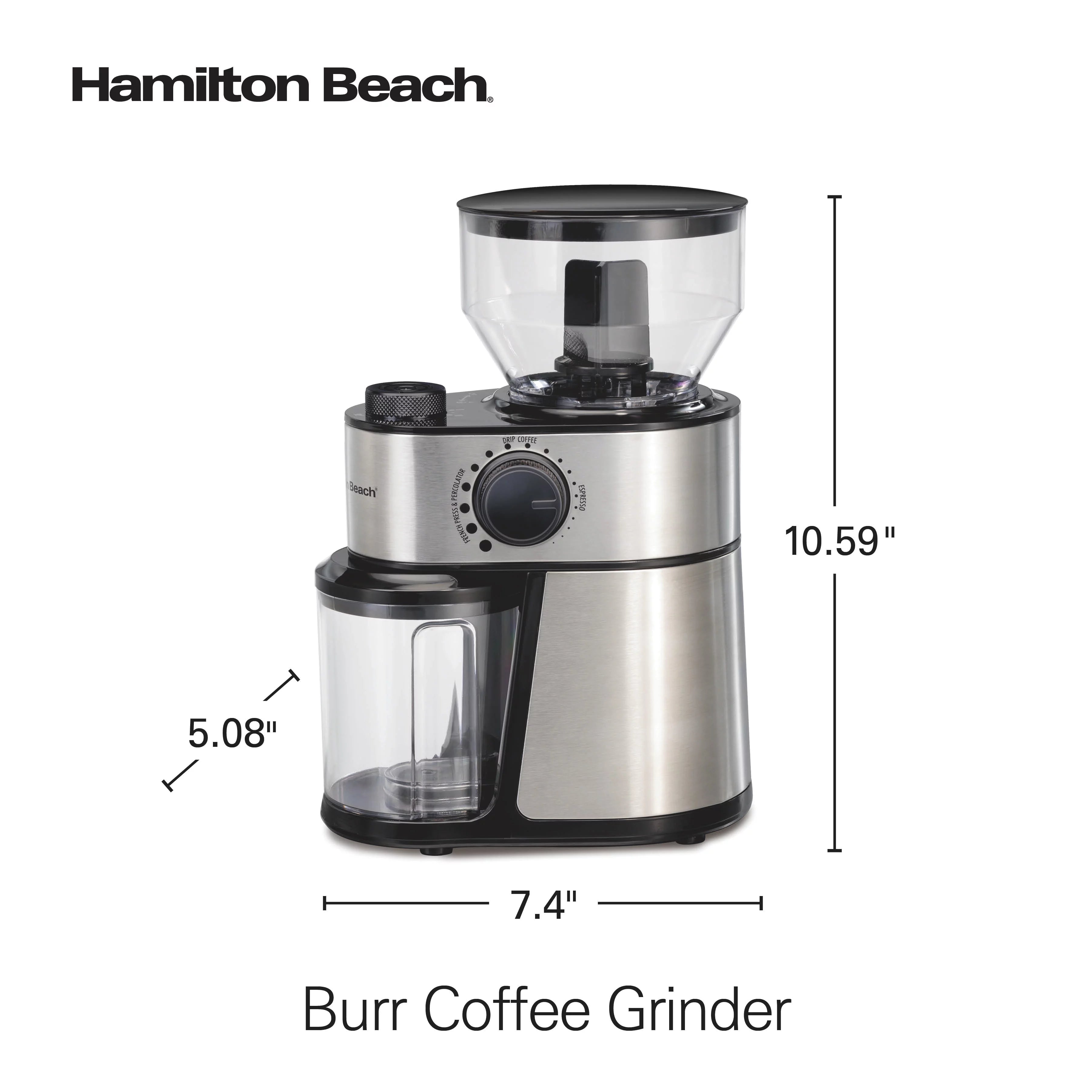18 Grind Settings Stainless Steel Coffee Grinder A9815