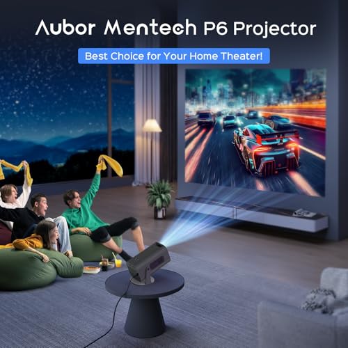 White 1080P Smart Projector with WiFi and Bluetooth F195147