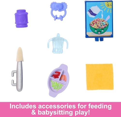 Barbie Skipper Doll & Playset with Accessories, Color-Change Toy U832