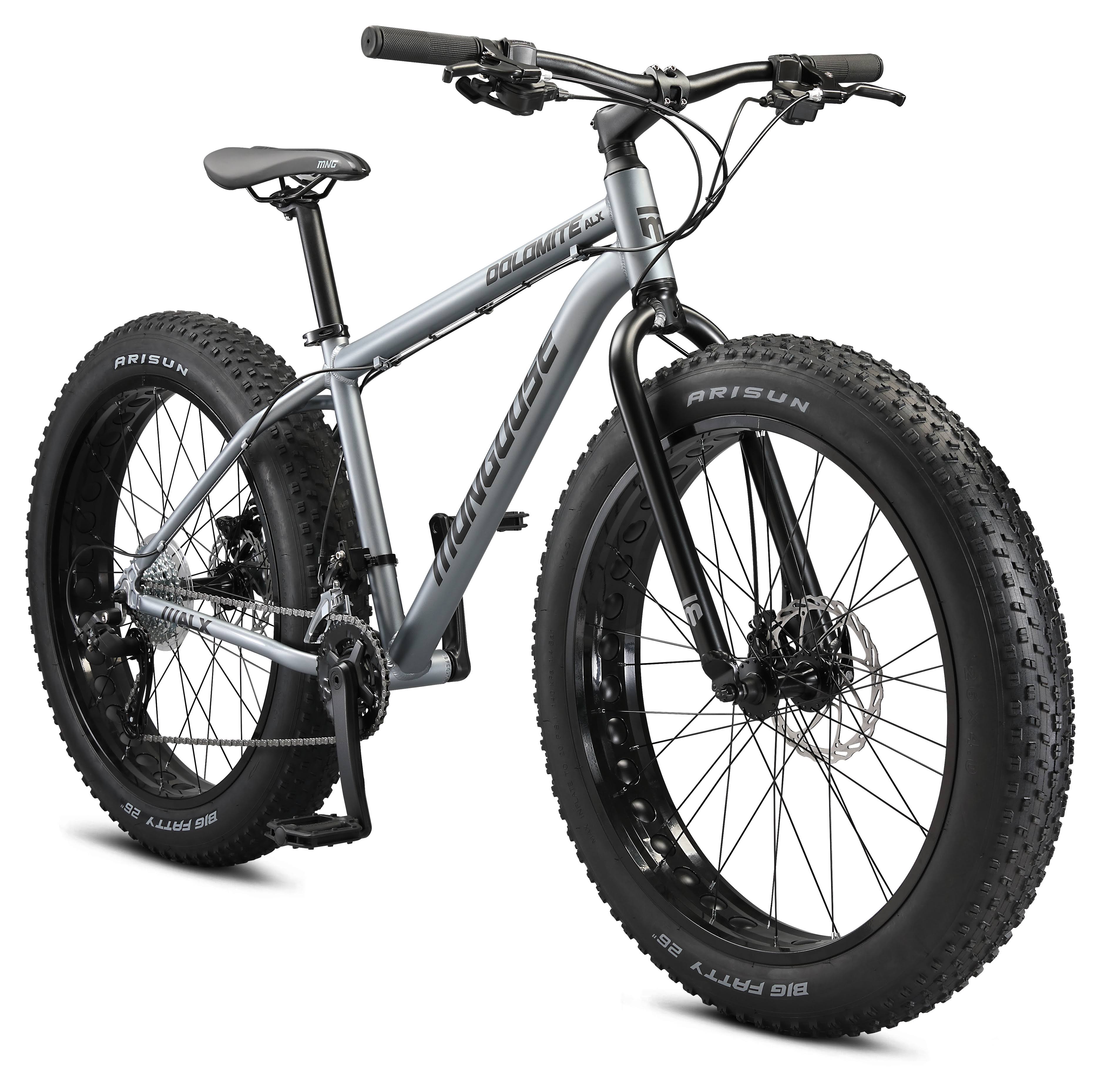 Grey Fat Tire Mountain Bike, 16 Speeds, Small 17 inch Frame K2614