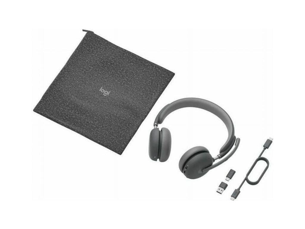 Wireless Bluetooth Over-the-head Headset with Microphone Graphite X65239