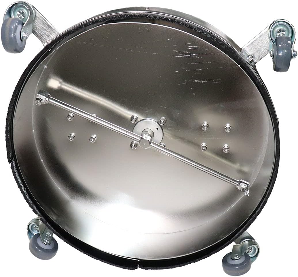 21" Stainless Steel Surface Cleaner with Vacuum Port, Wheels, and Wand Pressure Washer Attachment 4000 PSI U1533