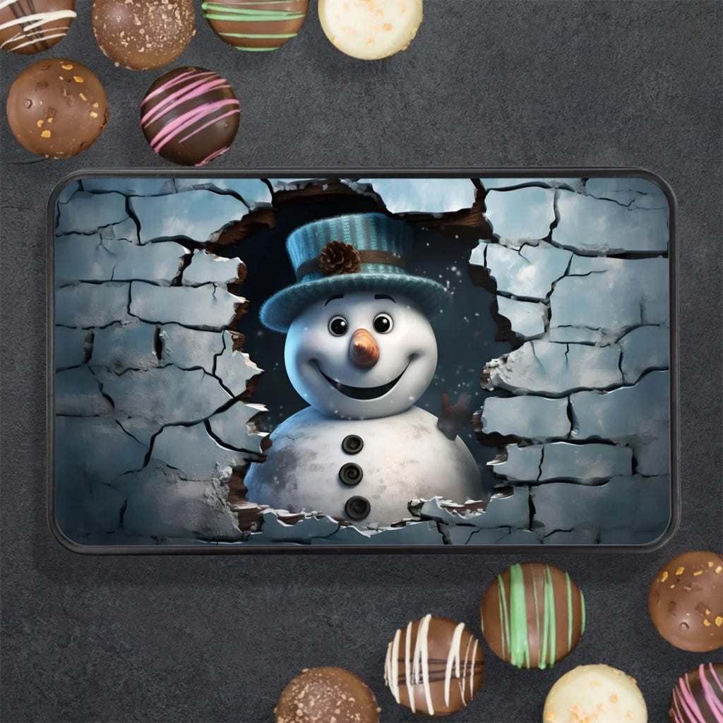 Christmas Snowman Chocolate Truffles Keepsake Tin G502271