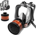Reusable Full Face Gas Mask with 40mm Activated Carbon Filter K4115