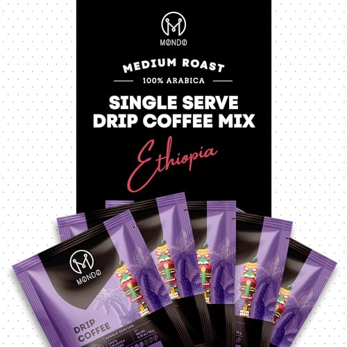 Drip Coffee, 100% Arabica Ground Coffee, Compact, Disposable Coffee Ground Filters, 10-Pack E7901