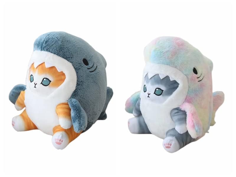 Grey Blue Dazzling Gold Plush Toy Stuffed Animal Doll Pillow Z896058