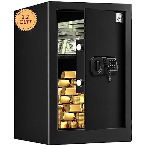Black 2.0 Cuft Electronic Digital Security Safe Box with Internal Light Y573471