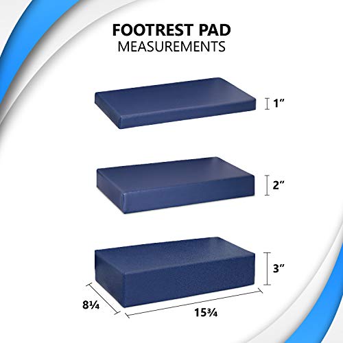 Wheelchair Foot Rest Extender Elevating Pad Leg Cushion Protector with Carrying Bag W282072