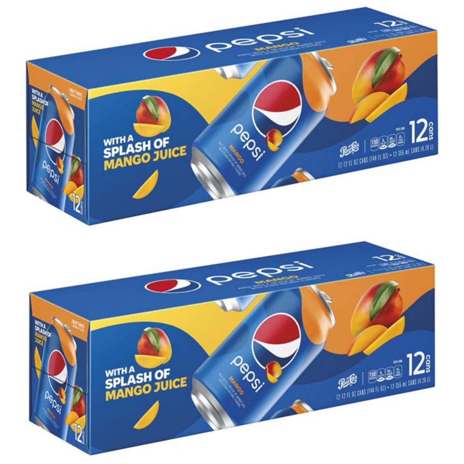 Mango Flavor Soda 12 oz 24 Cans V996584